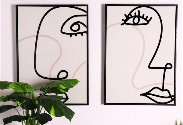 Grafito Rostro Perfil Der