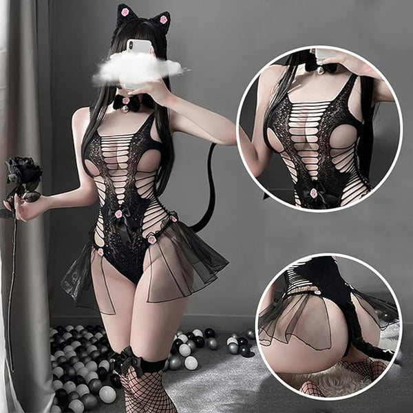 Lencería sexy para cosplay de gato