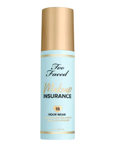 Too Faced Makeup Insurance Longwear Setting Spray + Blue Light Defense 4.0 oz