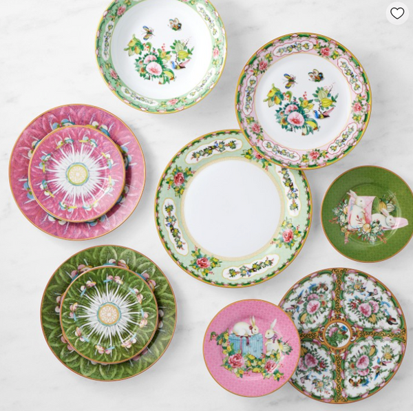 Williams Sonoma Famille Rose 16-Piece Dinnerware Set