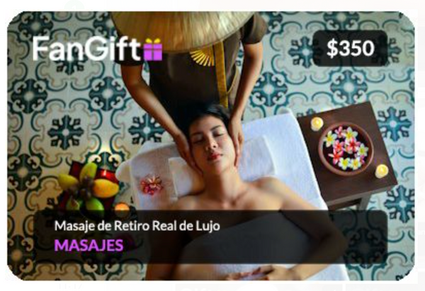Masaje de Retiro Real de Lujo - Tarjeta de Regalo