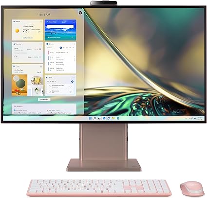 Acer Aspire S27-1755-UP11 AIO - Escritorio | Pantalla IPS WQHD de 27 pulgadas 2560 x 1440 | Intel Core i5-1240P de 12ª generación